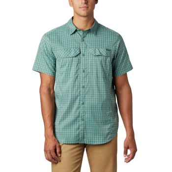 Columbia Overhemd Heren, Silver Ridge Lite Plaid Short Sleeve Groen, 01SMKWPQB